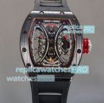 Swiss Replica Richard Mille Tourbillon Pablo Mac Donough RM53 01 Watch Black Rubber Strap